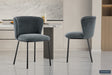 Chaise Arthur Tissu Ote Belfast 39 Gris foncé