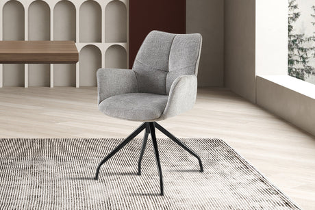 Chaise Lamor Pivotant Tissu Davis Perfect Harmony 85 Gris - vue 2