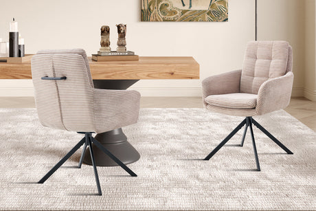 Chaise Luna Pivotant Corduroy Fabb Hyper 38 Sable