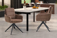 Chaise Lisold Pivotant Tissu Fabb Raven 45 Brun