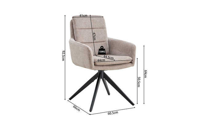 Chaise Lisold - dimensions