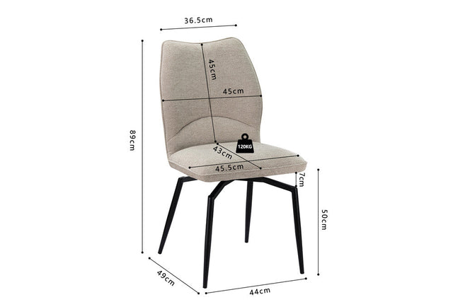 Chaise Lara - dimensions