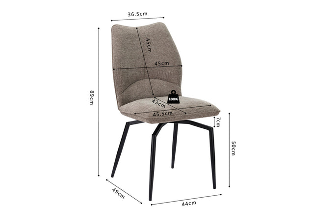 Chaise Lara - dimensions