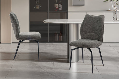 Chaise Lara Pivotant Tissu Ote Sea 456 Gris