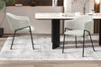 Chaise Hugo Corduroy Gris clair