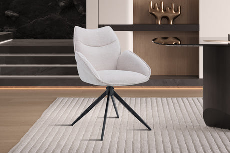 Chaise Mahi Pivotant Tissu Ote Share 101 Beige - vue 2