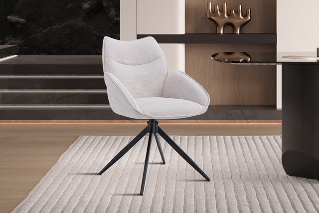 Chaise Mahi Pivotant Tissu Ote Share 101 Beige - vue 2