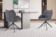 Chaise Mahi Pivotant Tissu Ote Share 456 Gris foncé