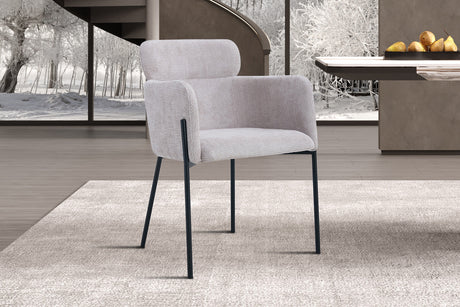 Chaise Naomi Tissu Beige - vue 2