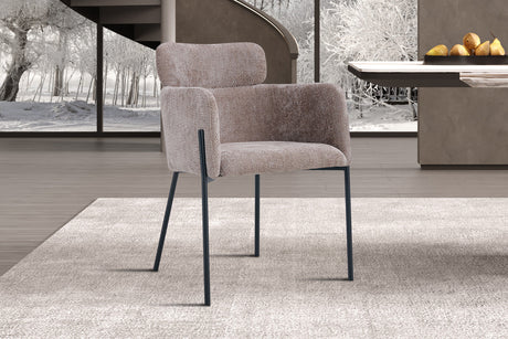 Chaise Naomi Tissu Sable - vue 2