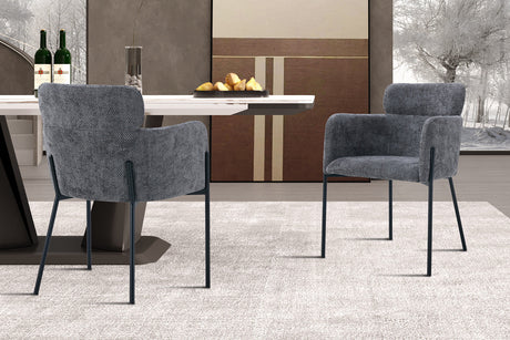 Chaise Naomi Tissu Gris