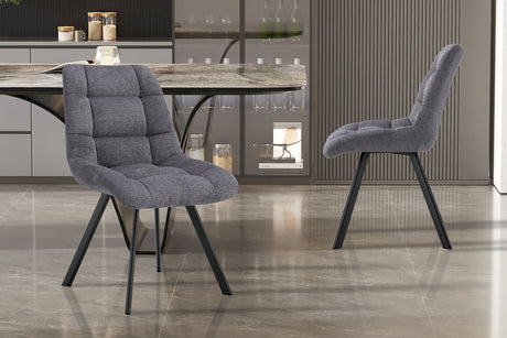 Chaise Lizzy Tissu Ote Share 456 Gris foncé