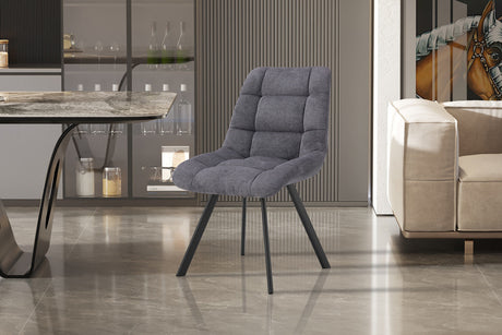 Chaise Lizzy Tissu Ote Share 456 Gris foncé - vue 2