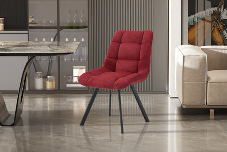 Chaise Lizzy Tissu Ote Share 230 Rouge - vue 2