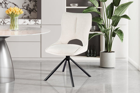 Chaise Mori Pivotant Tissu Ote Share 101 Beige