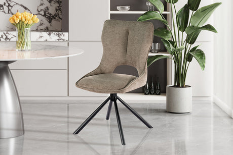 Chaise Mori Pivotant Tissu Ote Share 400 Poivre