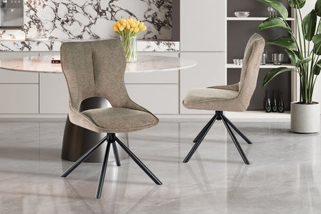 Chaise Mori Pivotant Tissu Ote Share 400 Poivre - vue 2