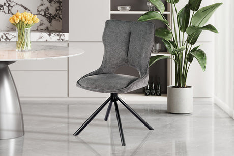 Chaise Mori Pivotant Tissu Ote Share 456 Gris foncé