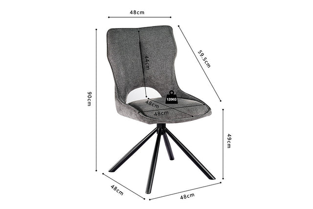 Chaise Mori - dimensions