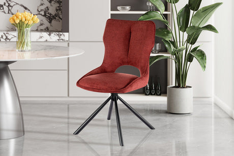Chaise Mori Pivotant Tissu Ote Share 230 Rouge