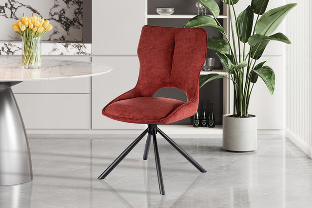 Chaise Mori Pivotant Tissu Ote Share 230 Rouge