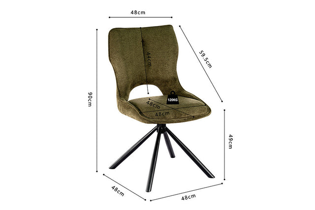 Chaise Mori - dimensions
