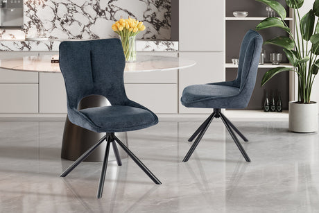Chaise Mori Pivotant Tissu Ote Share 315 Bleu - vue 2