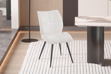 Chaise Faye Tissu Davis Perfect Harmony 02 Ecru