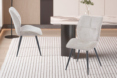 Chaise Faye Tissu Davis Perfect Harmony 04 Sable - vue 2