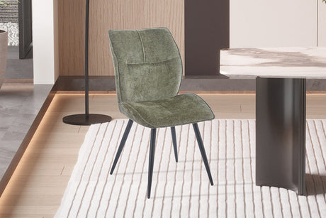 Chaise Faye Tissu Davis Perfect Harmony 39 Vert
