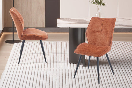 Chaise Faye Tissu Davis Perfect Harmony 52 Rouille - vue 2