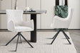 Chaise Billy Pivotant Tissu Ote Harper 110 Ecru