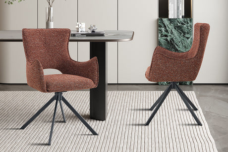 Chaise Billy Pivotant Tissu Ote Harper 500 Rouge