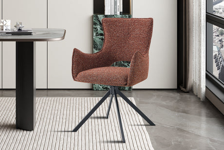 Chaise Billy Pivotant Tissu Ote Harper 500 Rouge - vue 2