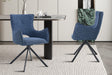 Chaise Billy Pivotant Tissu Ote Harper 312 Bleu