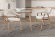 Chaise Coralie Chêne Massif Tissu Ote Milan 103 Beige