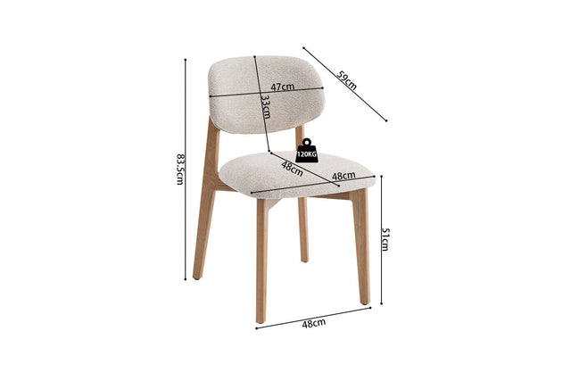 Chaise Carmen - dimensions