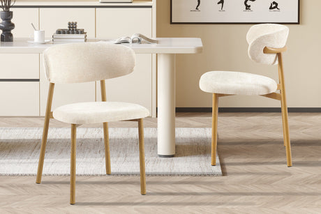 Chaise Coco Naturel Tissu Fabb Raven 24 Beige