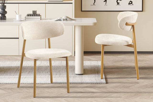 Chaise Coco Naturel Tissu Fabb Raven 24 Beige
