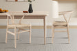 Chaise Bart Bois d'orme avec assise tissée