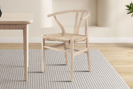 Chaise Bart Bois d'orme avec assise tissée - vue 2