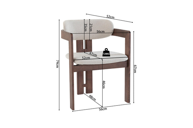 Chaise Camille - dimensions