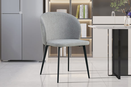 Chaise Toledo Tissu Gris clair - vue 2
