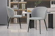 Chaise Toledo Tissu Gris clair