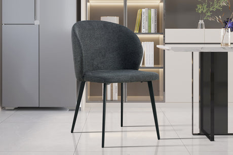 Chaise Toledo Tissu Gris foncé - vue 2
