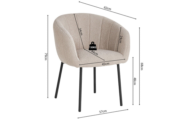 Chaise Sevilla - dimensions