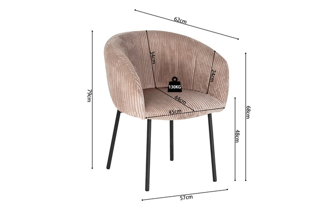 Chaise Sevilla - dimensions
