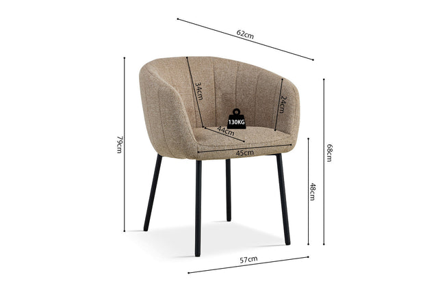 Chaise Sevilla - dimensions