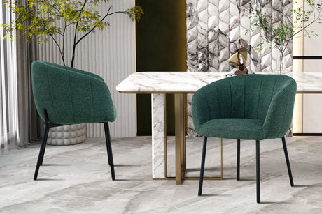 Chaise Sevilla Tissu Vert