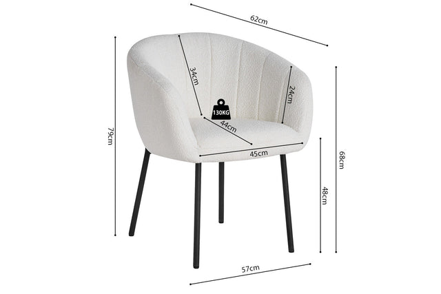 Chaise Sevilla - dimensions